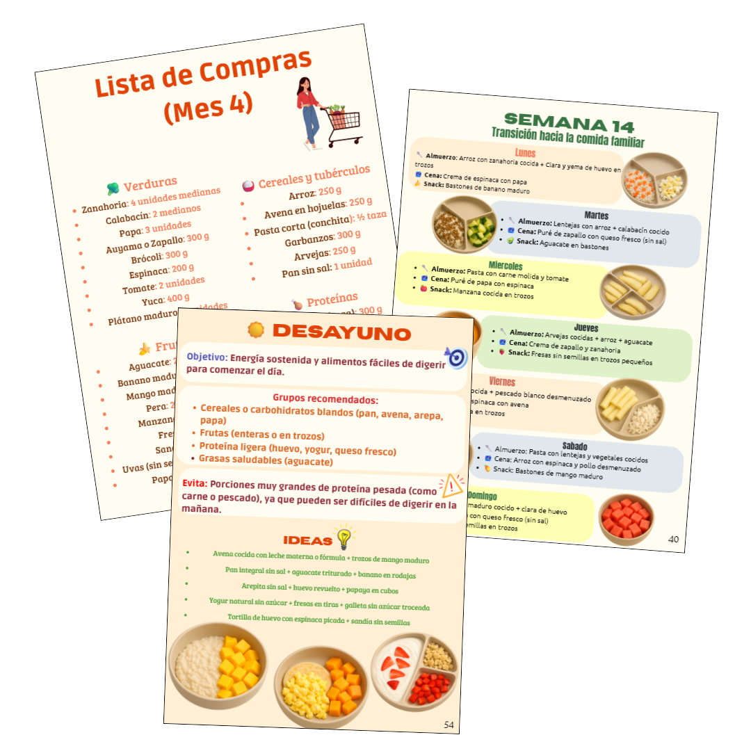 Guía de alimentación complementaria de 6 a 12 meses "Pequeños bocados, Grandes avances" (DIGITAL .PDF)