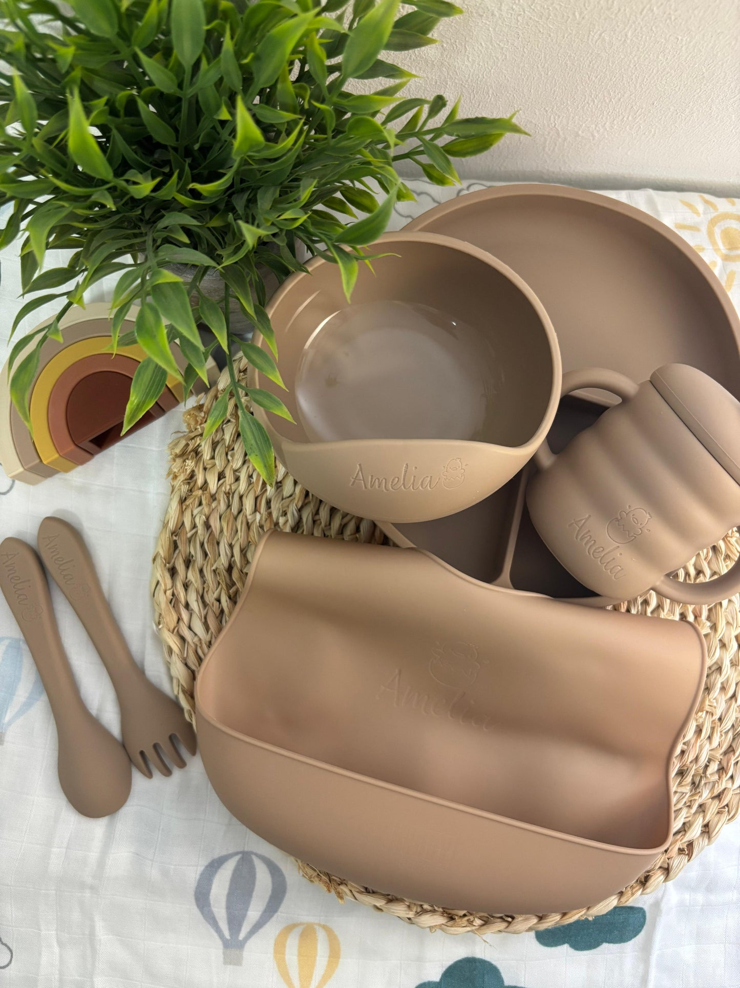 Kit Alimentación Silicona Café PERSONALIZADO