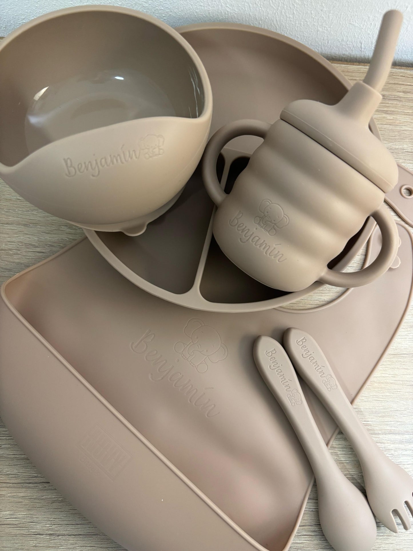 Kit Alimentación Silicona Café PERSONALIZADO