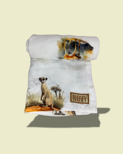 Muselina Animales Pequeña 58x58 cm