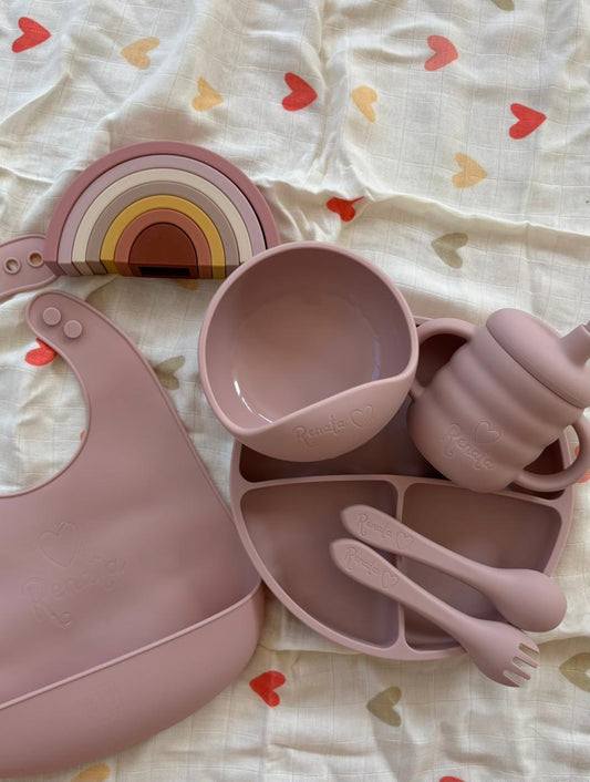 Kit Alimentación Silicona Rosa PERSONALIZADO