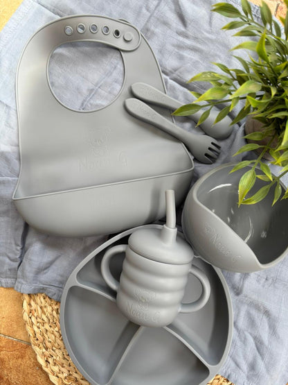 Kit Alimentación Silicona Azul Claro PERSONALIZADO