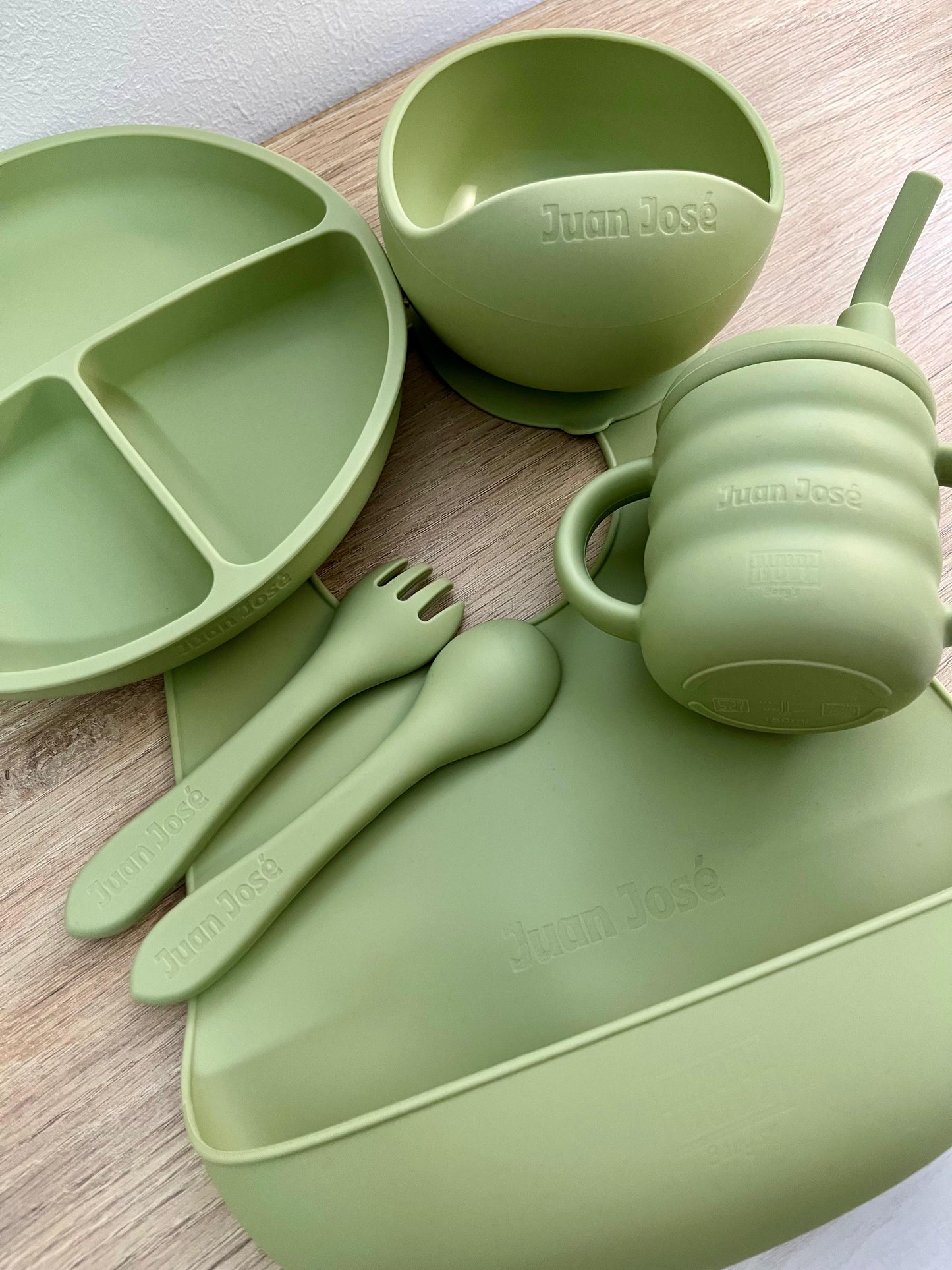 Kit Alimentación Silicona Verde PERSONALIZADO