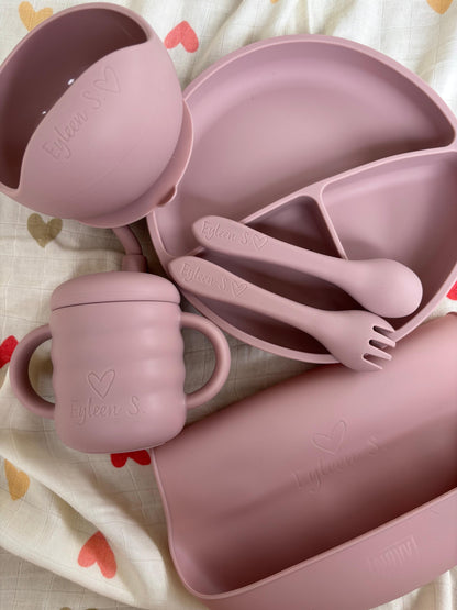 Kit Alimentación Silicona Rosa PERSONALIZADO